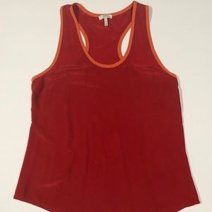 Joie silk racerback tank top